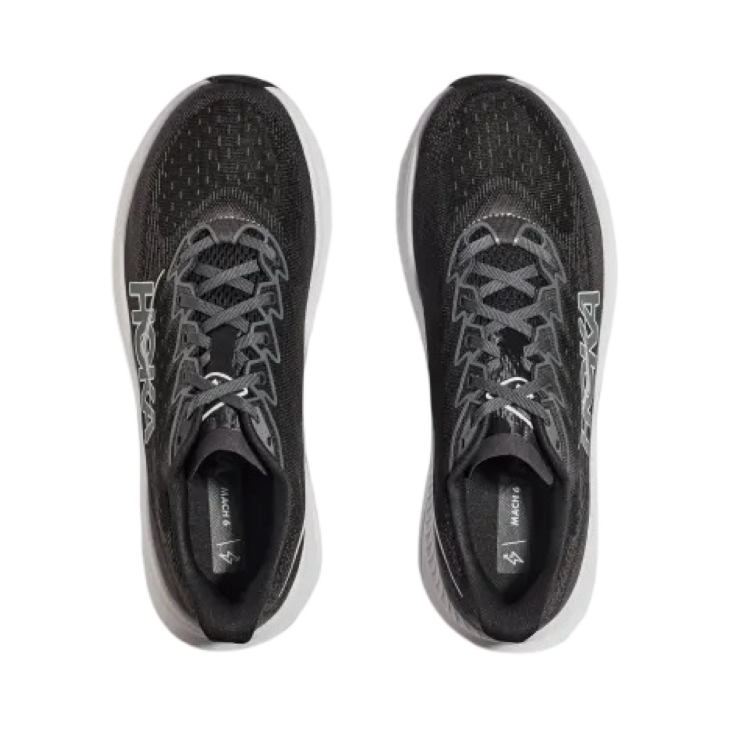 Men's Hoka Mach 6 Black White