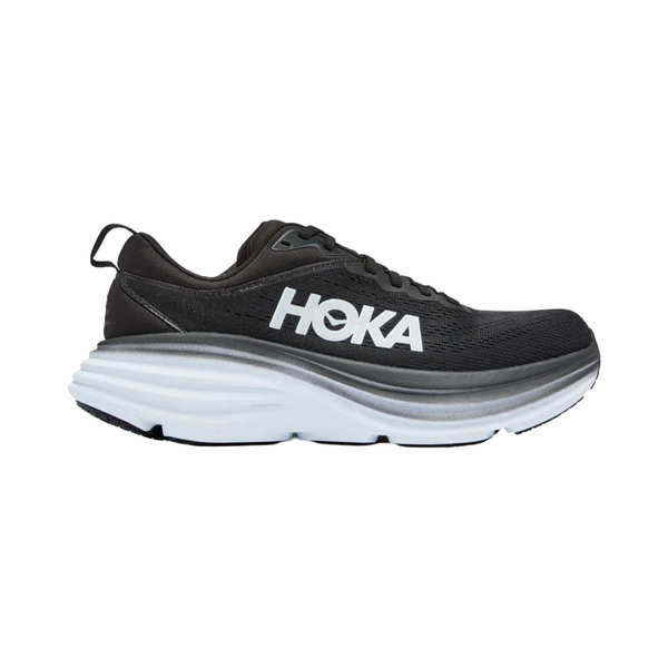 Women's Hoka Bondi 8 B Width Black White