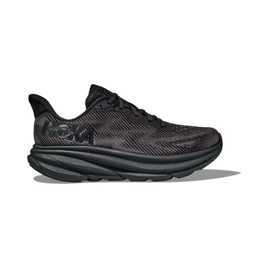 Women's Hoka Clifton 9 B Width Black Black