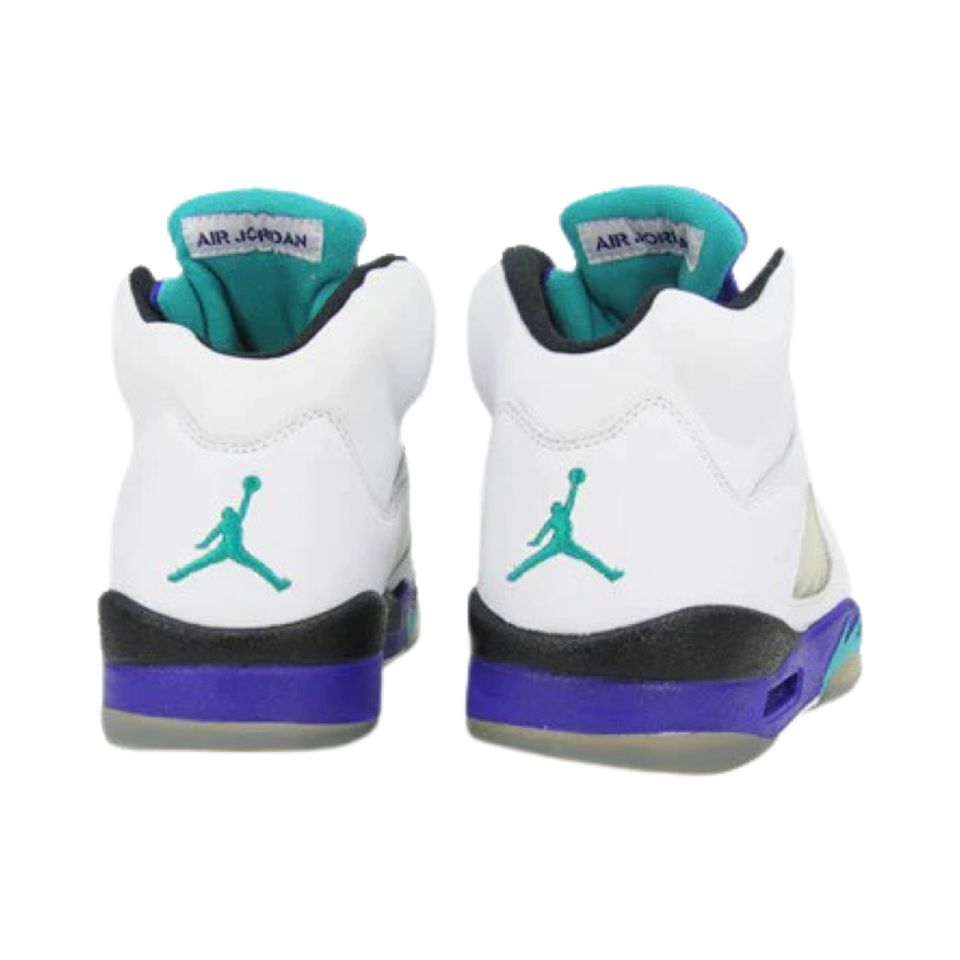 Air Jordan 5 White Grape 2008 White Emerald Grape Ice Discoloured Mesh