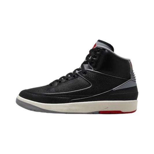 Air Jordan 2 Retro Black Cement Grey Fire Red