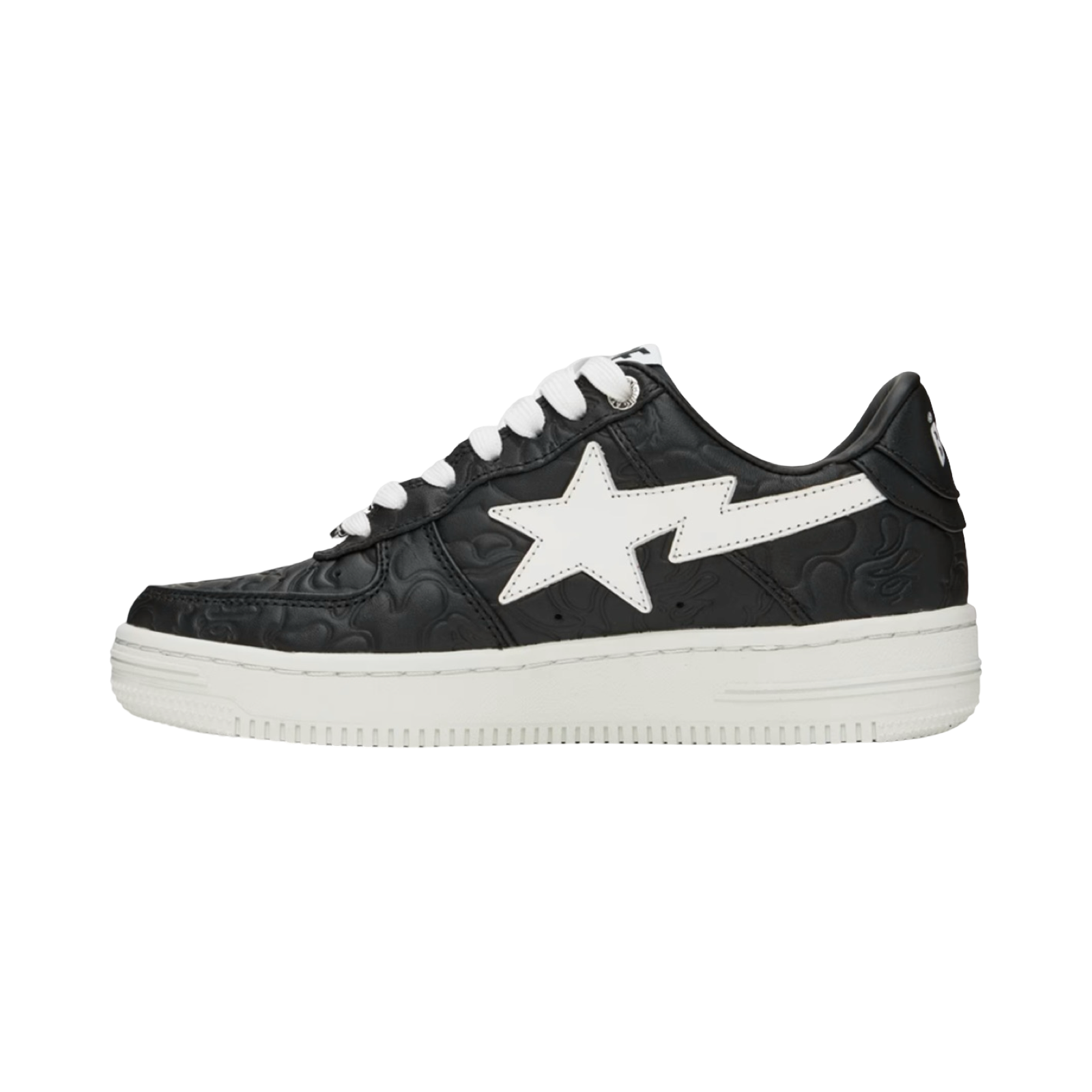 A Bathing Ape Bapesta Low #3 Camo Black White