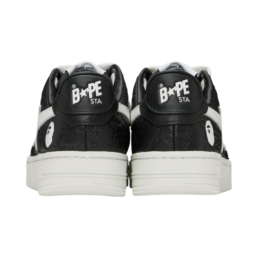 A Bathing Ape Bapesta Low #3 Camo Black White