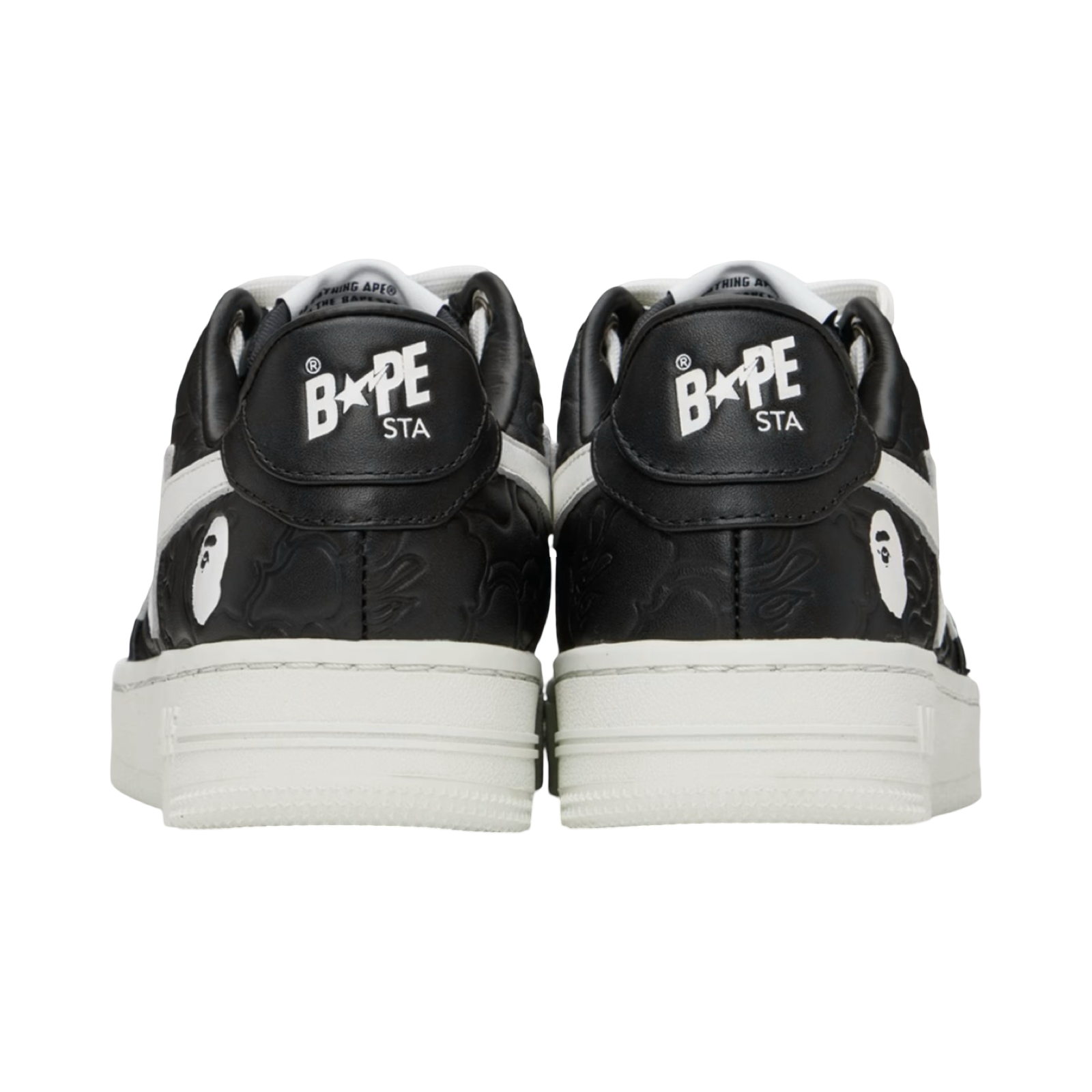 A Bathing Ape Bapesta Low #3 Camo Black White