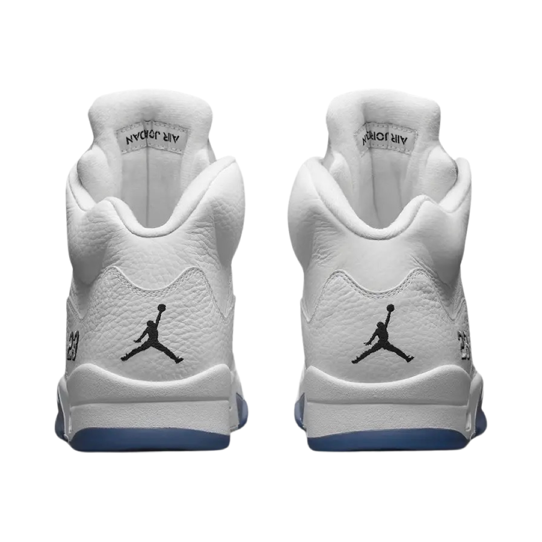 Air Jordan 5 Retro White Metallic Silver