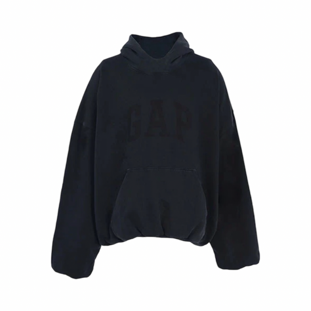 Yeezy Gap Engineered by Balenciaga Dove Washed Black Hoodie