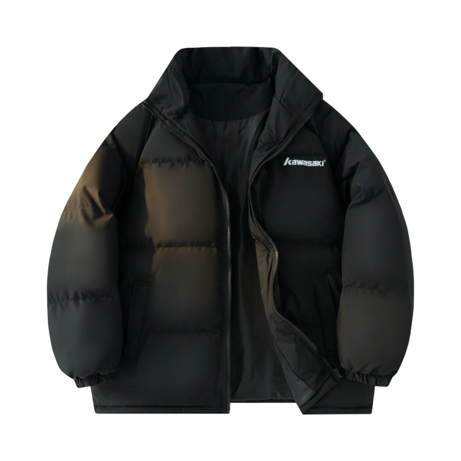 Kawasaki Puffer Jacket Black White