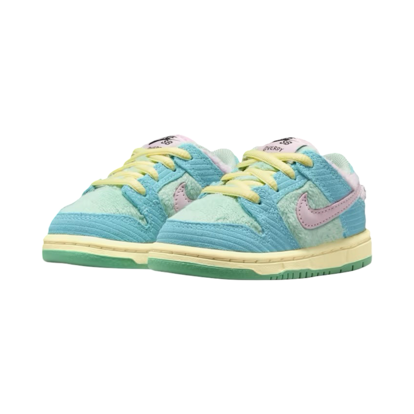 Toddler Nike SB Verde Dunk Low Pro Blue Gaze Arctic Pink