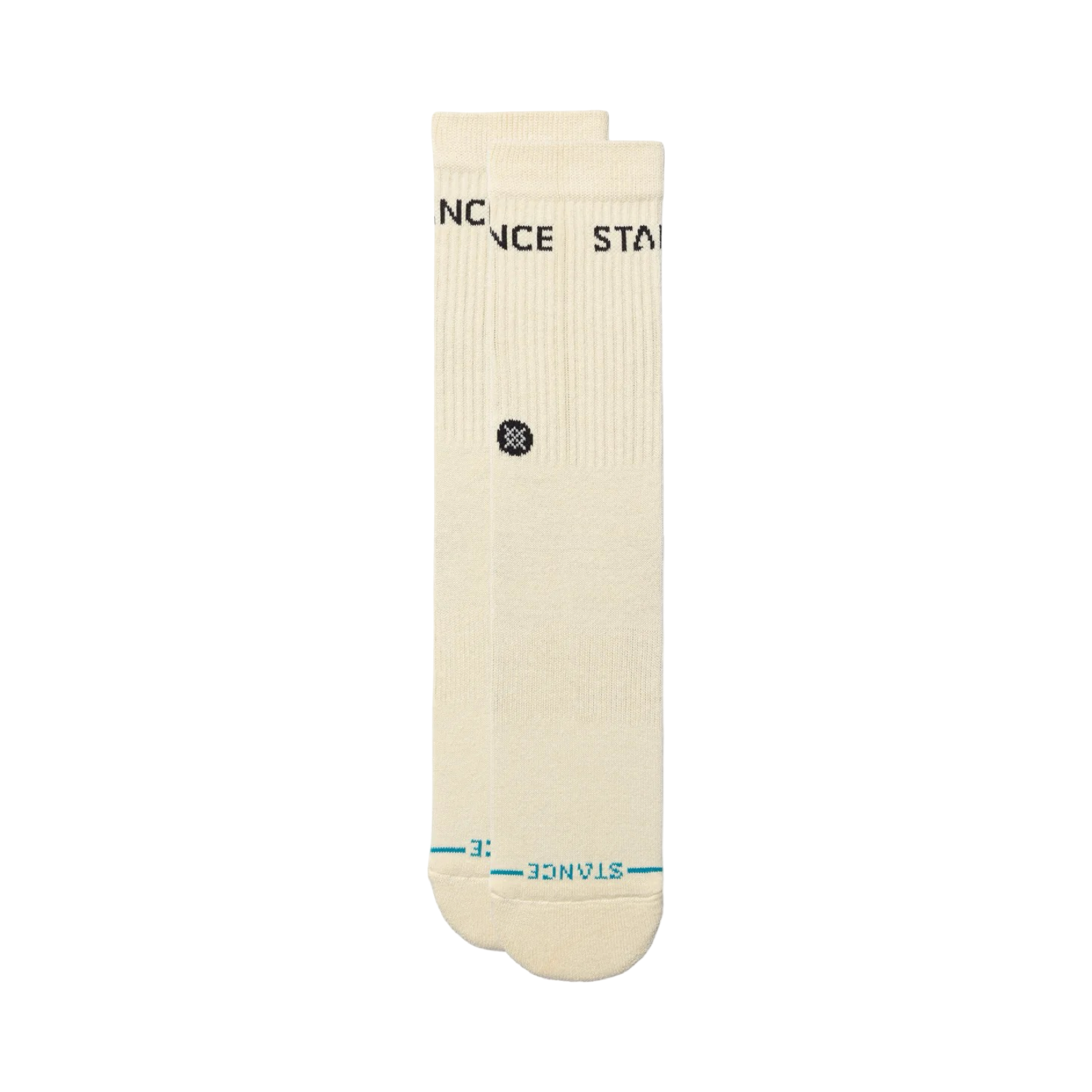 Stance Icon Basic Crew Socks 6 Pack Multi Colour Cream Brown
