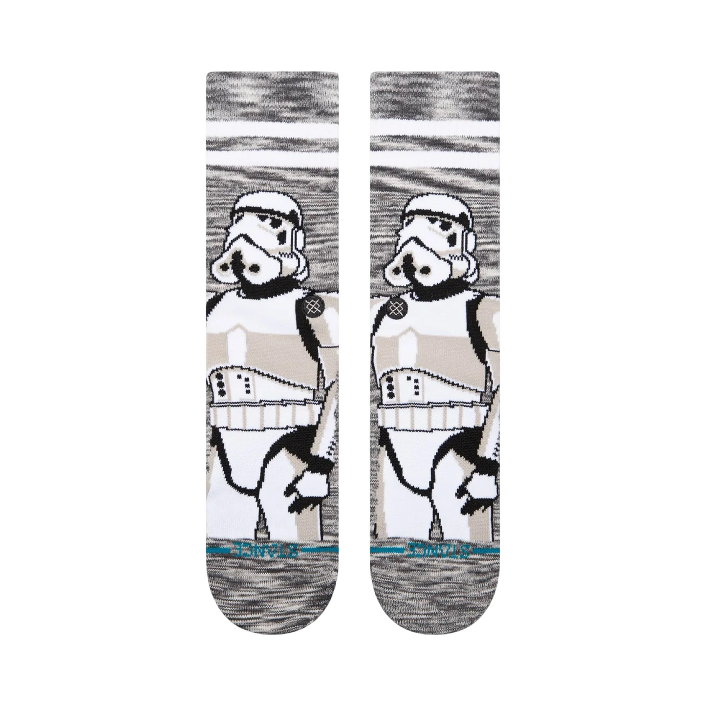 Stance x Star Wars Storm Trooper Icon Print Socks Grey Black