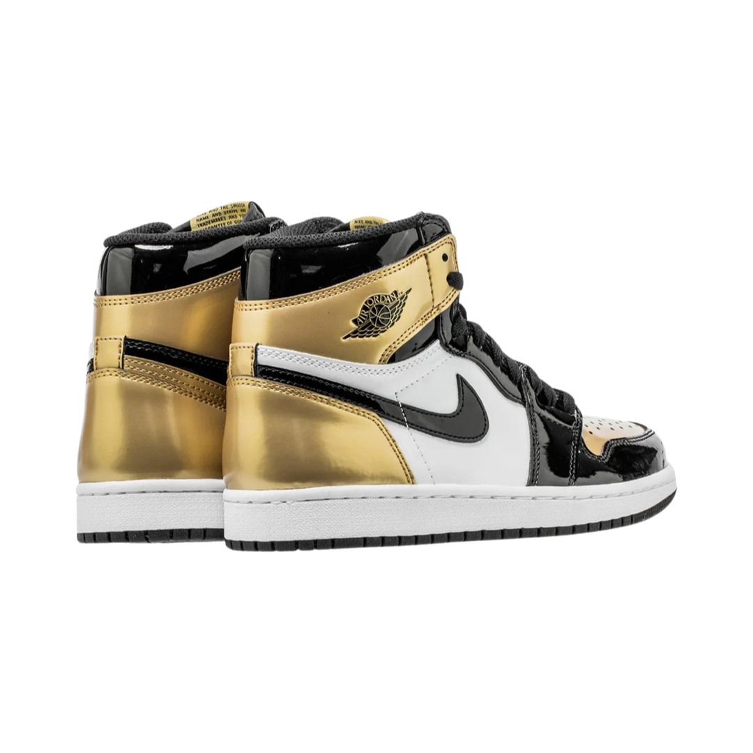 Air Jordan 1 High Retro OG NRG Gold Toe Black Metallic Gold Summit White