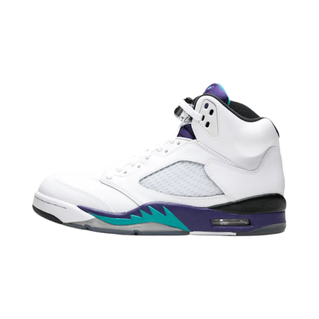 Air Jordan 5 Retro 'White Grape' 2013 Emerald Grape Ice Black