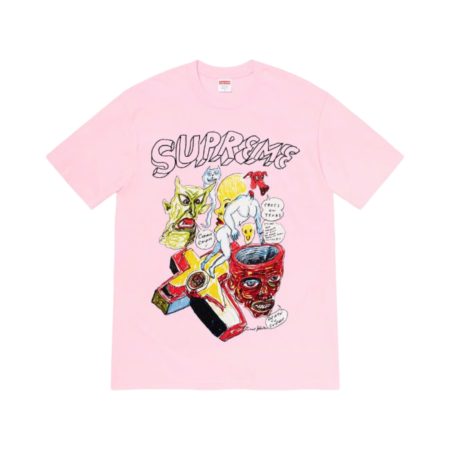 Supreme Daniel Johnston Tee Light Pink