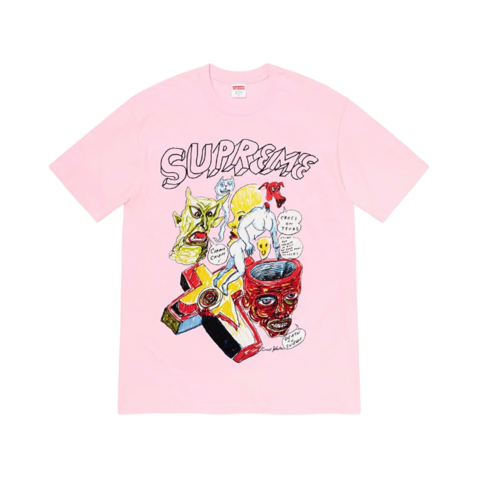 Supreme Daniel Johnston Tee Light Pink