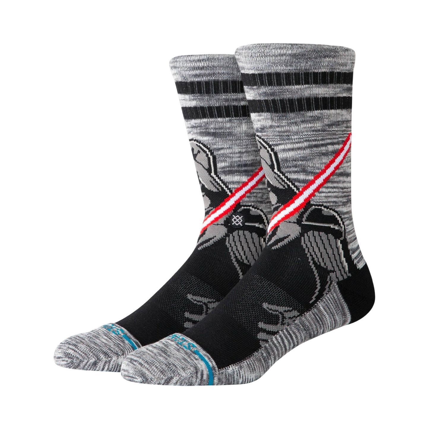 Stance x Star Wars Darth Vader Crew Icon Print Socks Black Grey