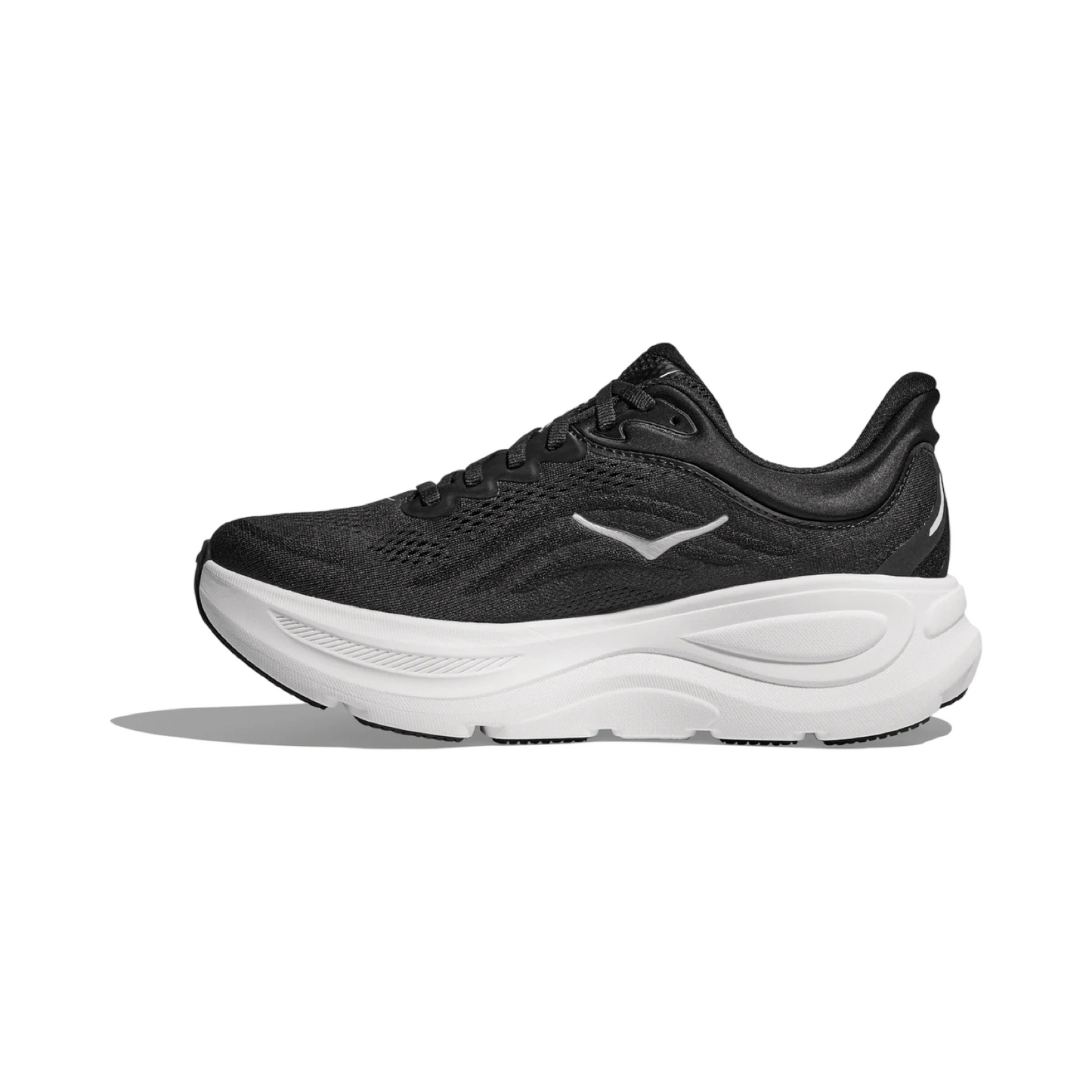 Women's Hoka Bondi 9 D Width Black White