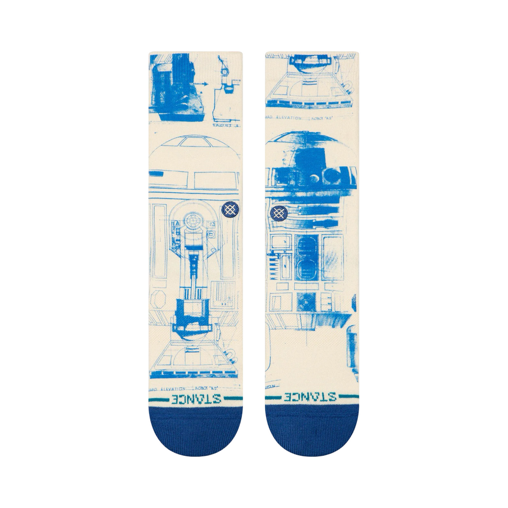 Stance x Star Wars R2D2 Icon Print Socks Cream