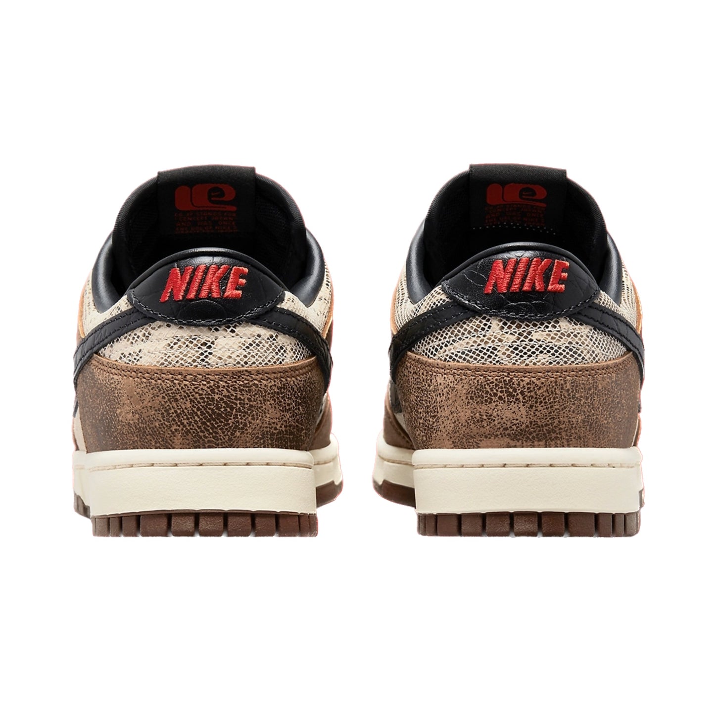 Nike Dunk Low Premium CO.JP Brown Snakeskin Natural Black Ale Brown Pecan Dark Driftwood University