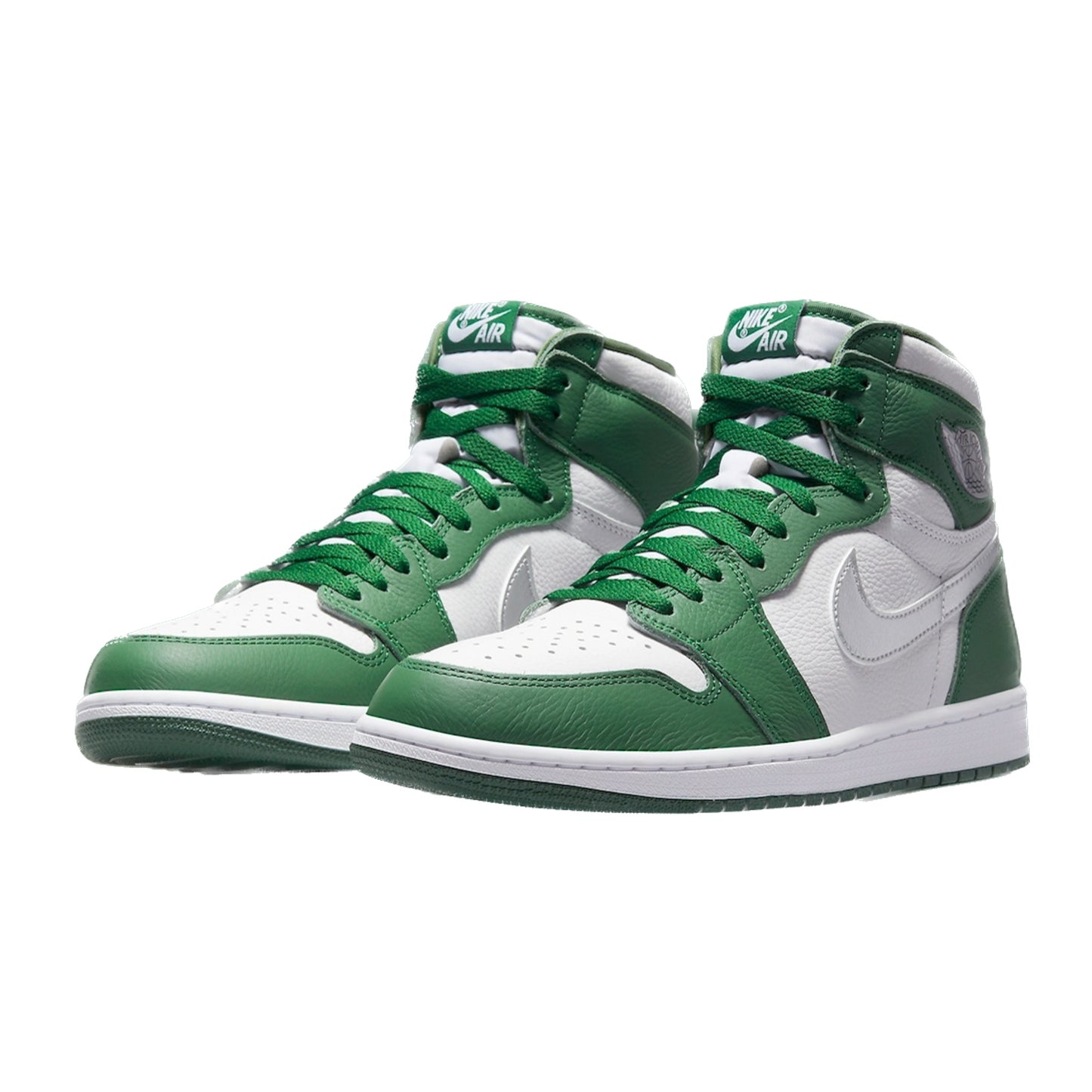 Air Jordan 1 Retro High OG Gorge Green Metallic Silver White