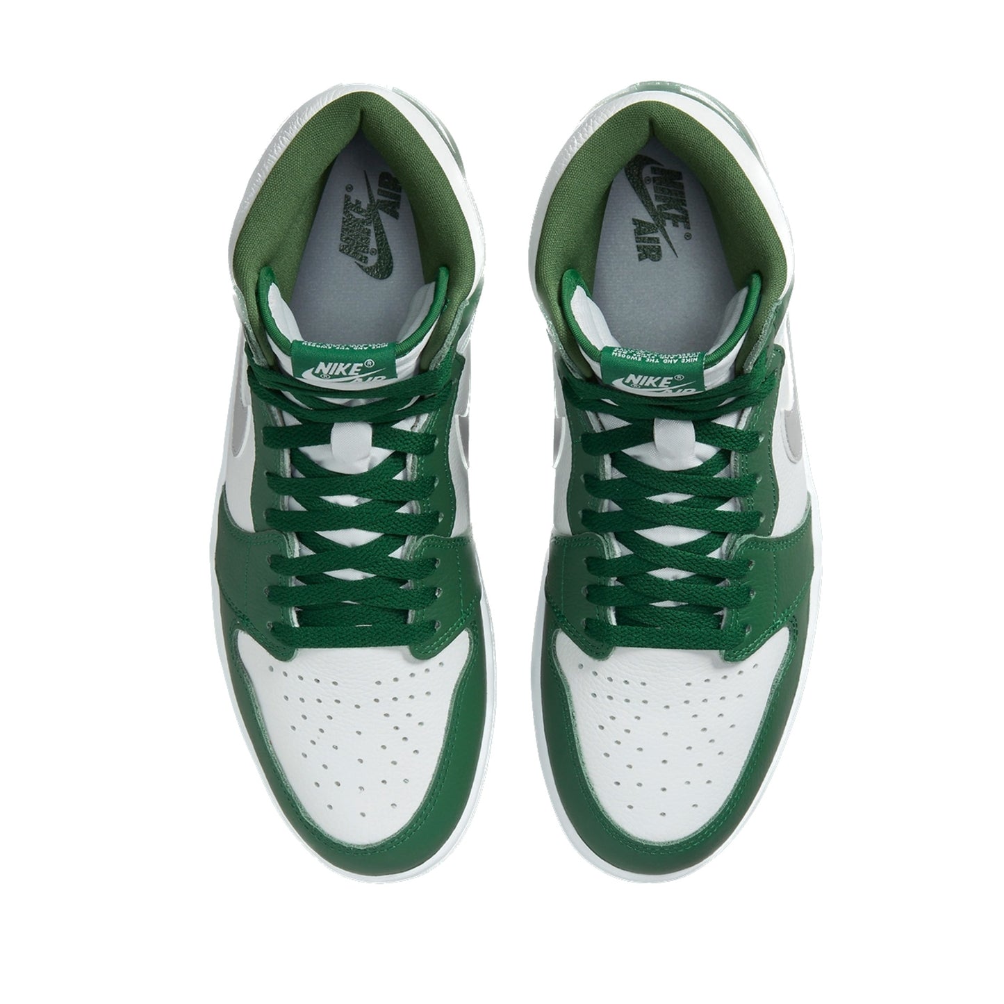 Air Jordan 1 Retro High OG Gorge Green Metallic Silver White