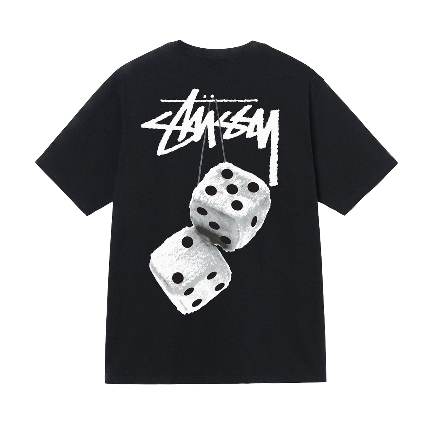 Stussy Fuzzy Dice Tee Black