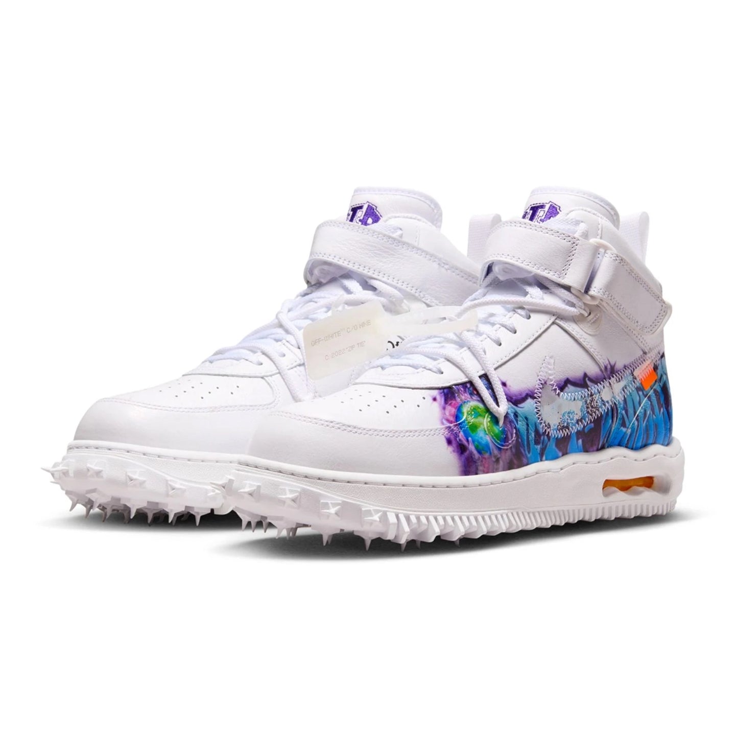 Nike Air Force 1 Mid Off-White Graffiti White Clear White