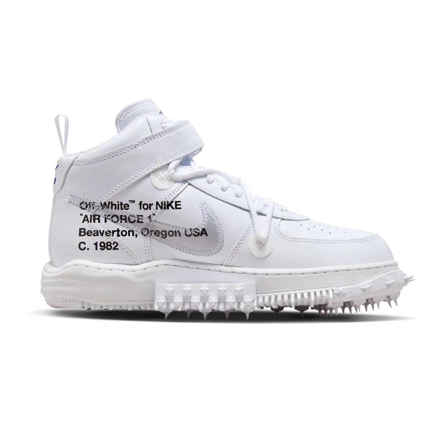 Nike Air Force 1 Mid Off-White Graffiti White Clear White