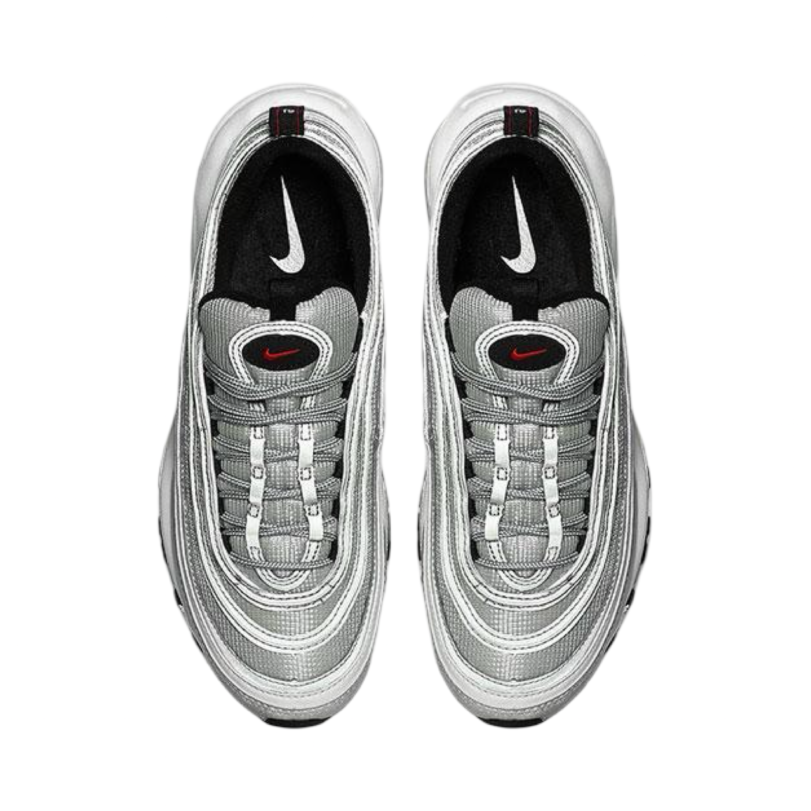 Nike Air Max 97 Silver Bullet Metallic Silver Black Red White 2017 884421-001