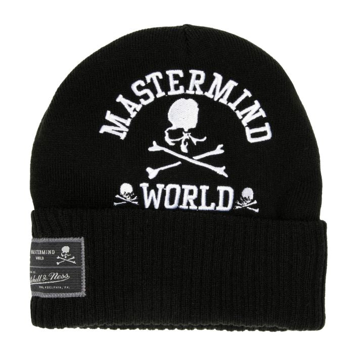 Mitchell & Ness x Mastermind Knit Beanie Black