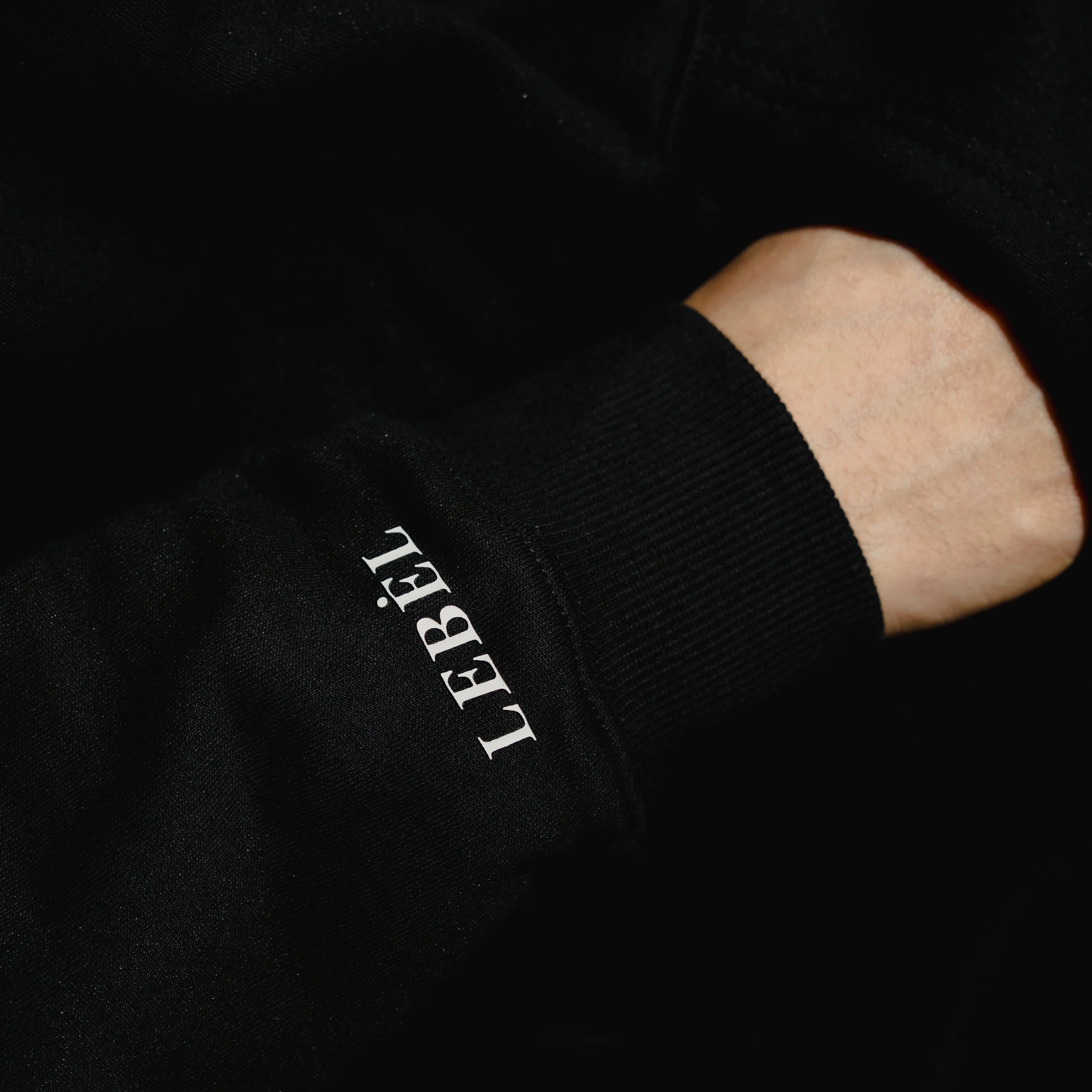LEBEL Double Zipper Hoodie Black