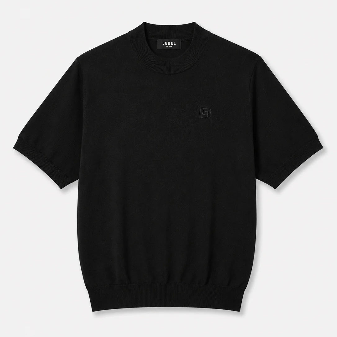 LEBEL Shortsleeve Sweatshirt Black