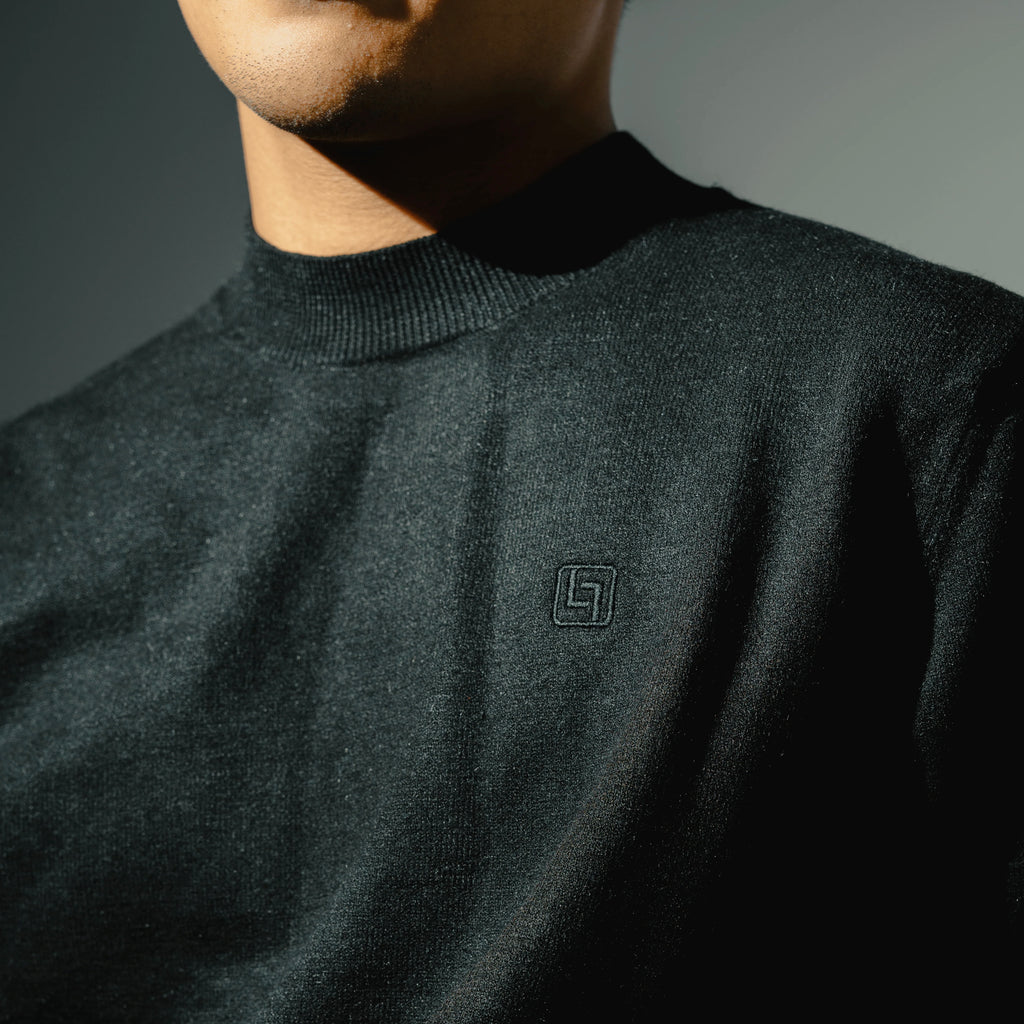 LEBEL Shortsleeve Sweatshirt Black