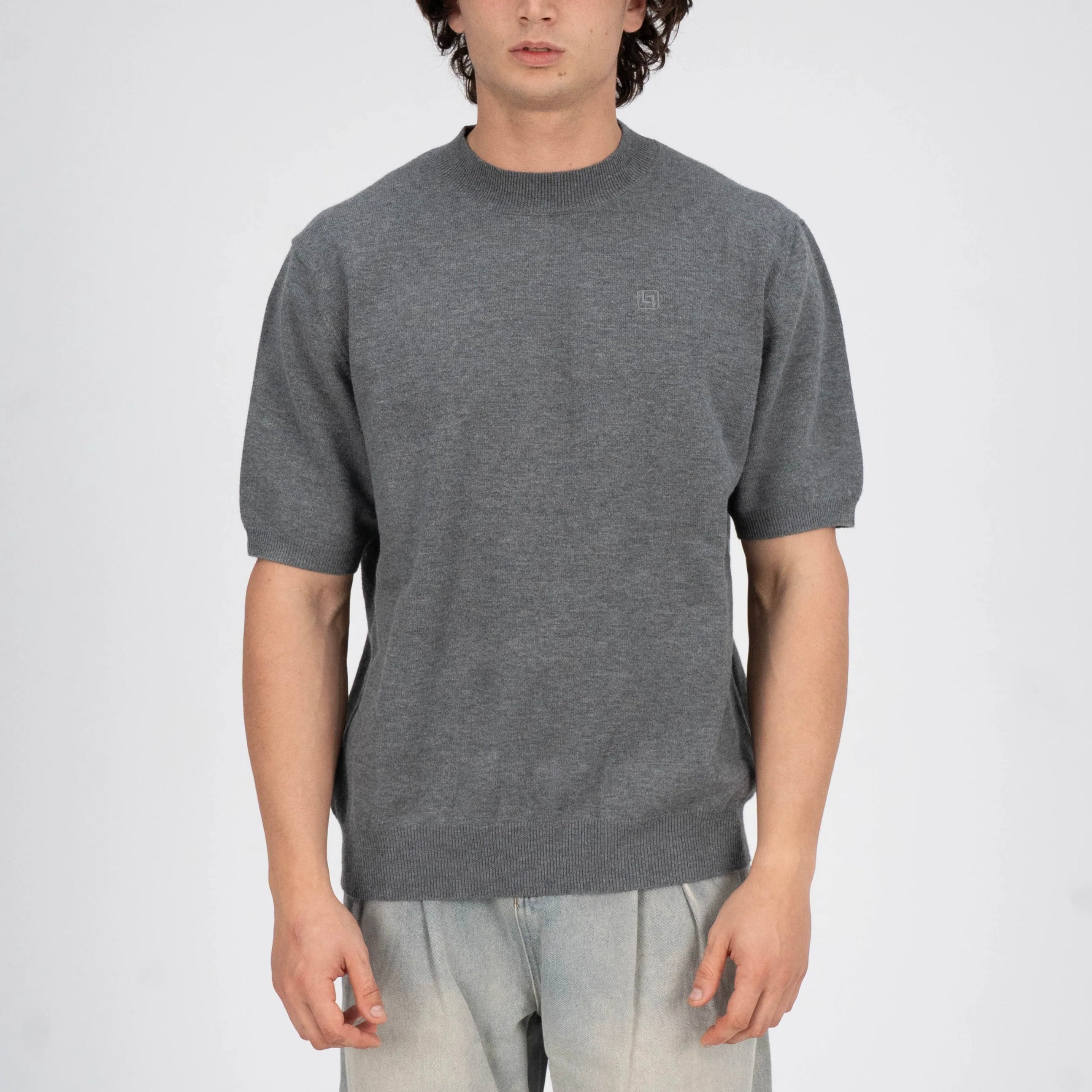 LEBEL Shortsleeve Sweatshirt Grey