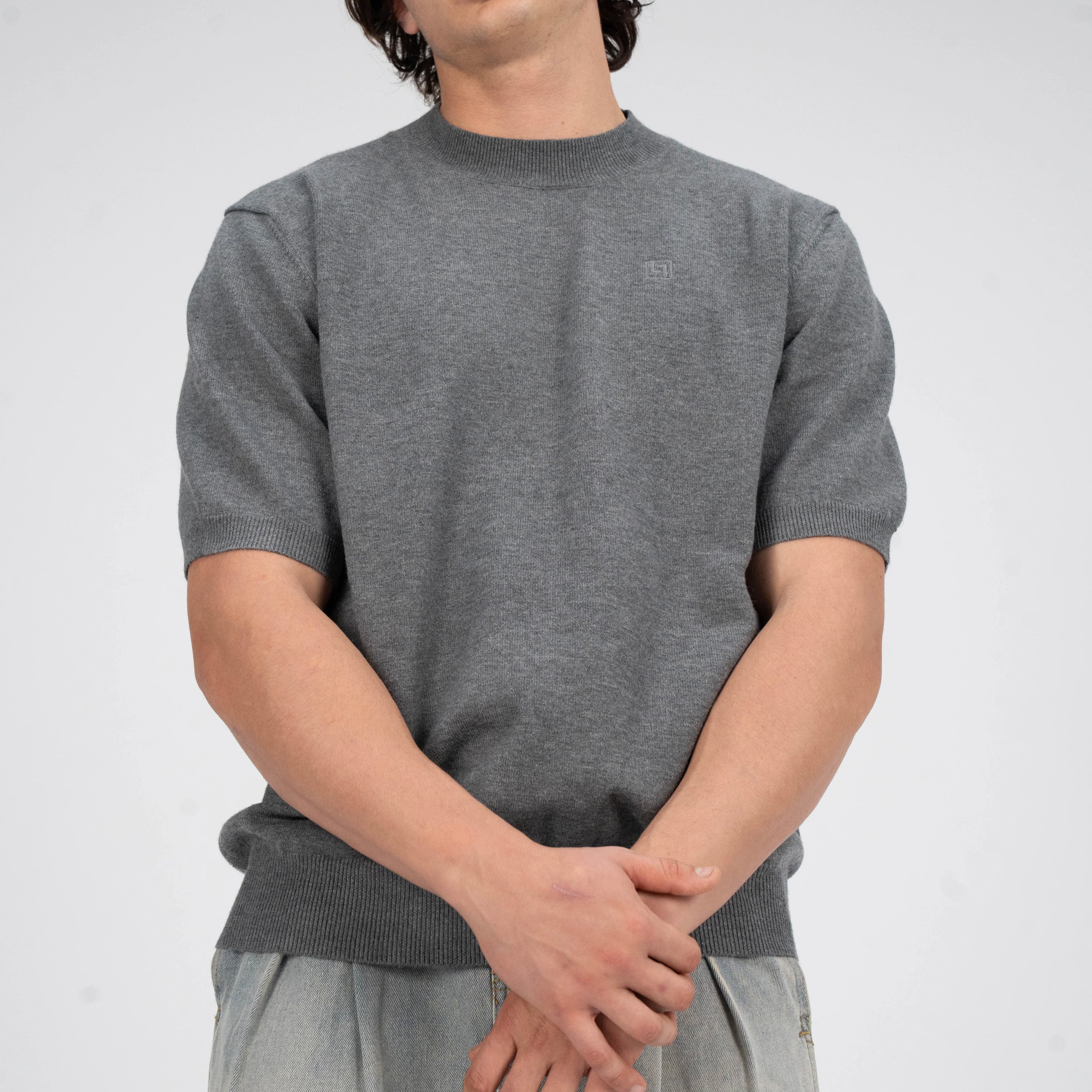 LEBEL Shortsleeve Sweatshirt Grey