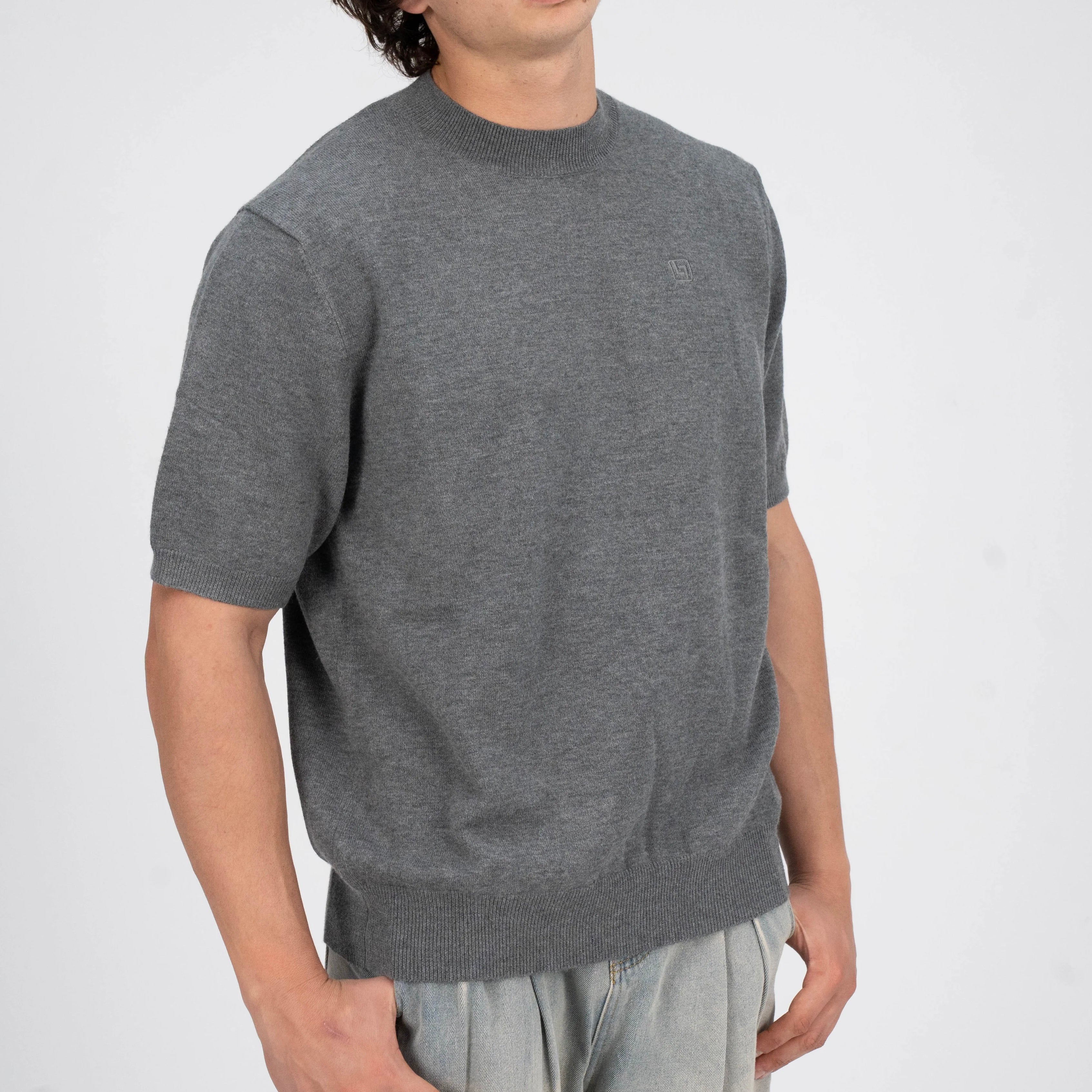 LEBEL Shortsleeve Sweatshirt Grey