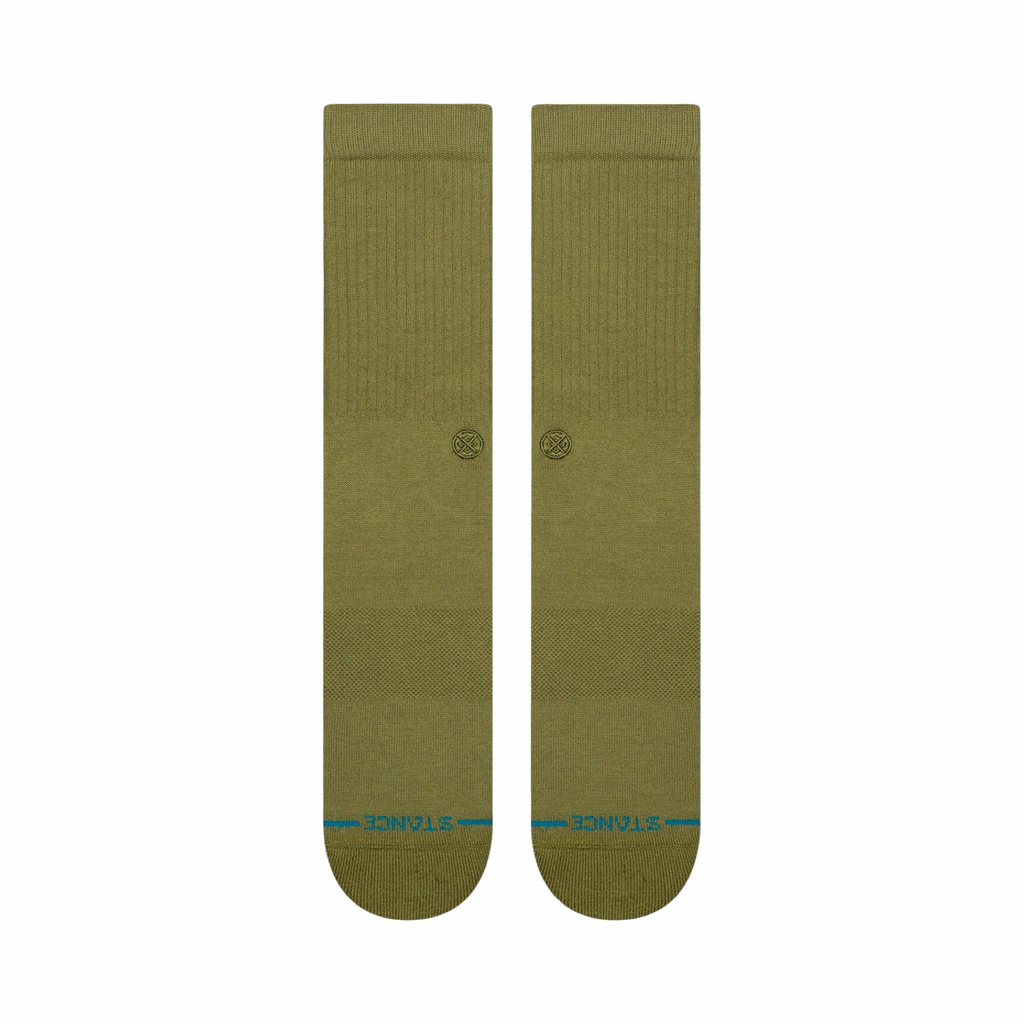 Stance Icon Olive Green Crew Socks