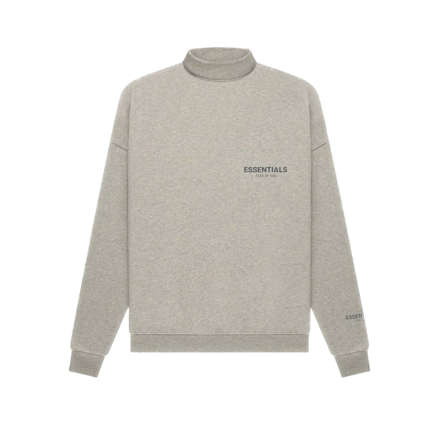 Fear of God Essentials Pullover Mockneck Dark Heather Oat