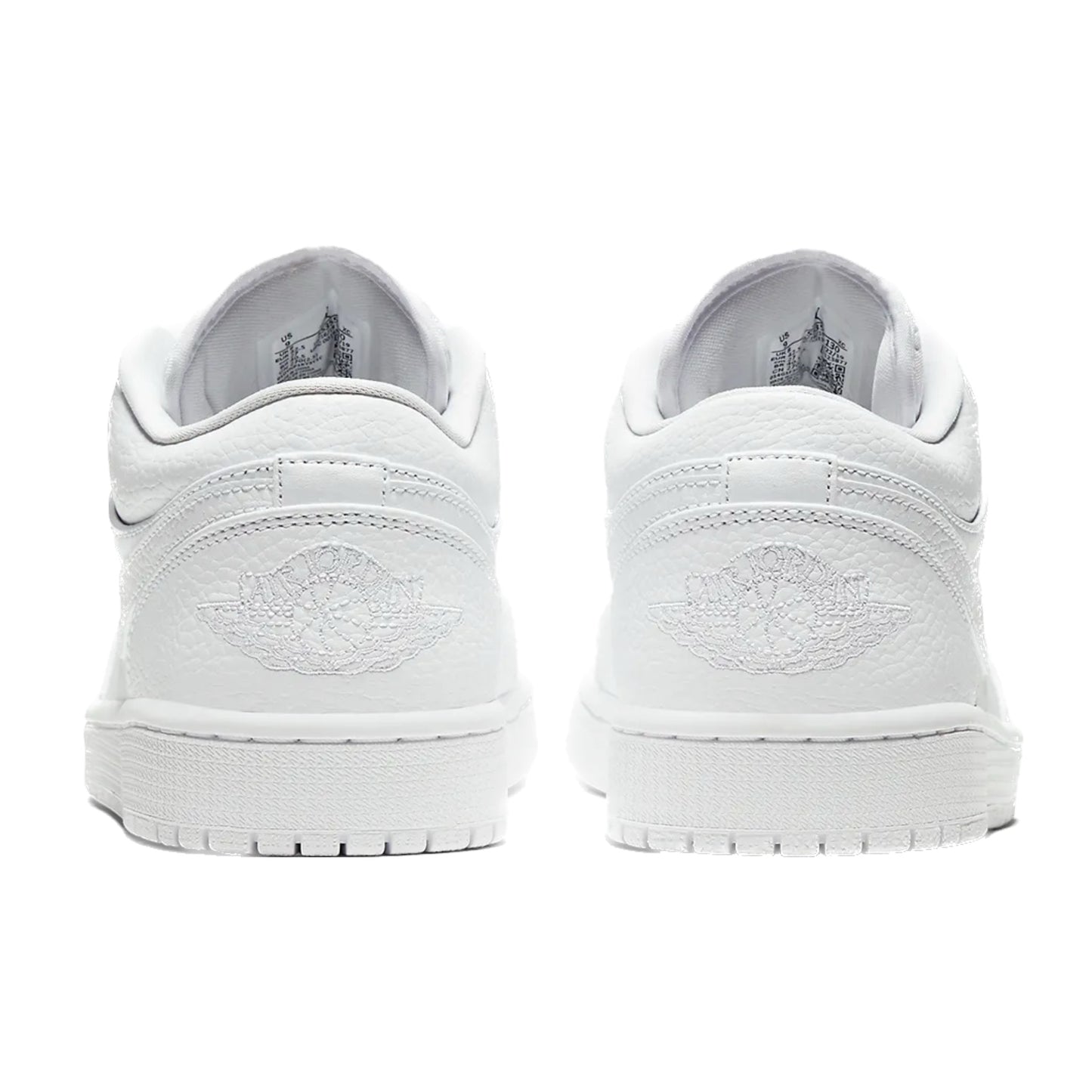 Air Jordan 1 Low Triple White Tumbled Leather