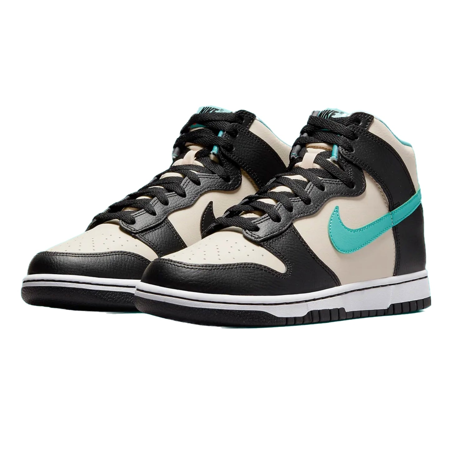 Nike Dunk High EMB Beige Black Washed Teal Pearl White