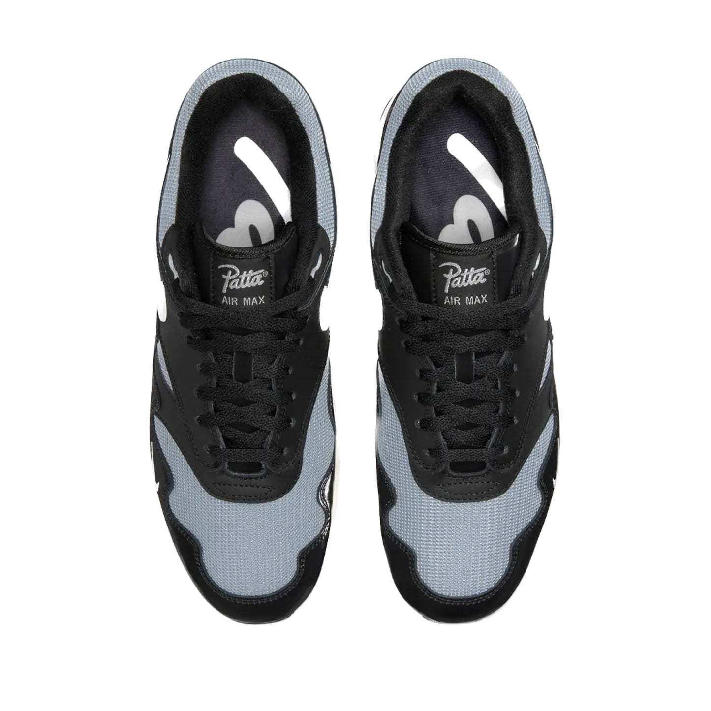 Nike Air Max 1 Patta Waves Black (with Bracelet) Metallic Silver White Black Coconut Milk