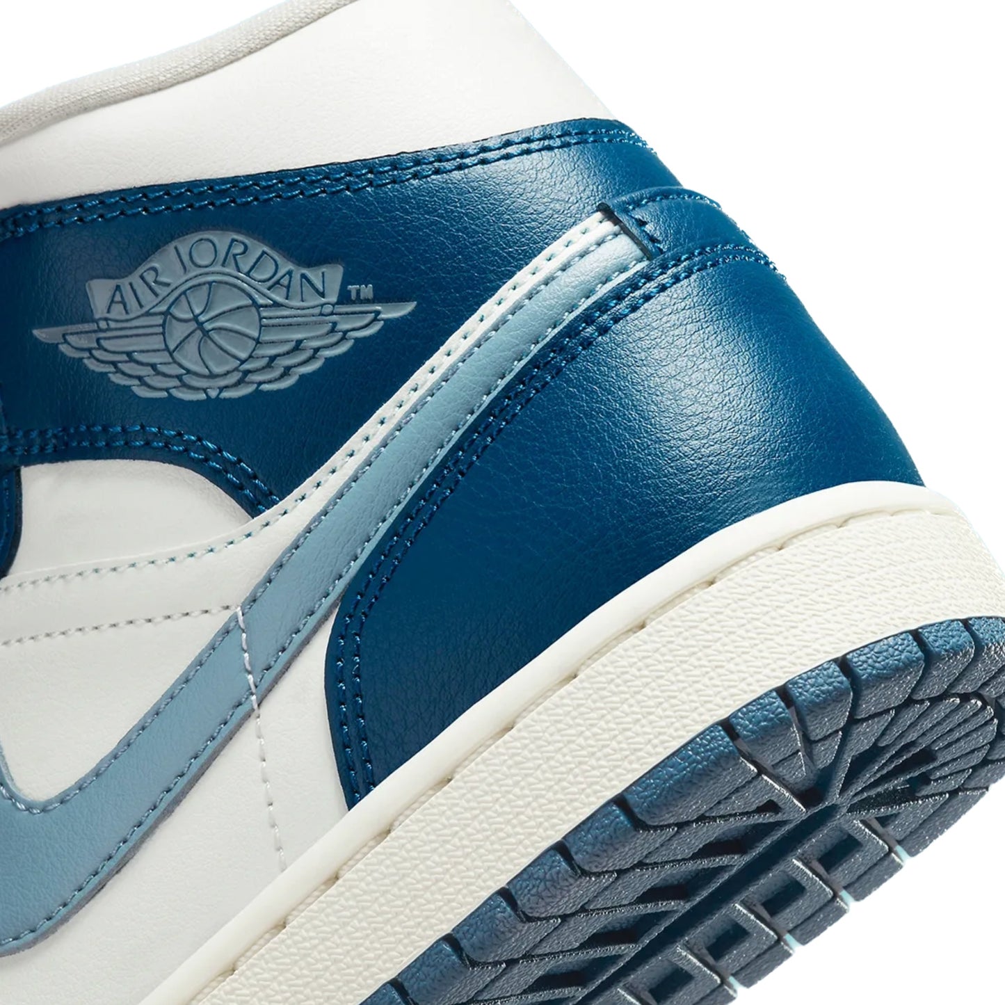 Women's Air Jordan 1 Mid French Blue Sky J French Blue Sail Ozone Blue