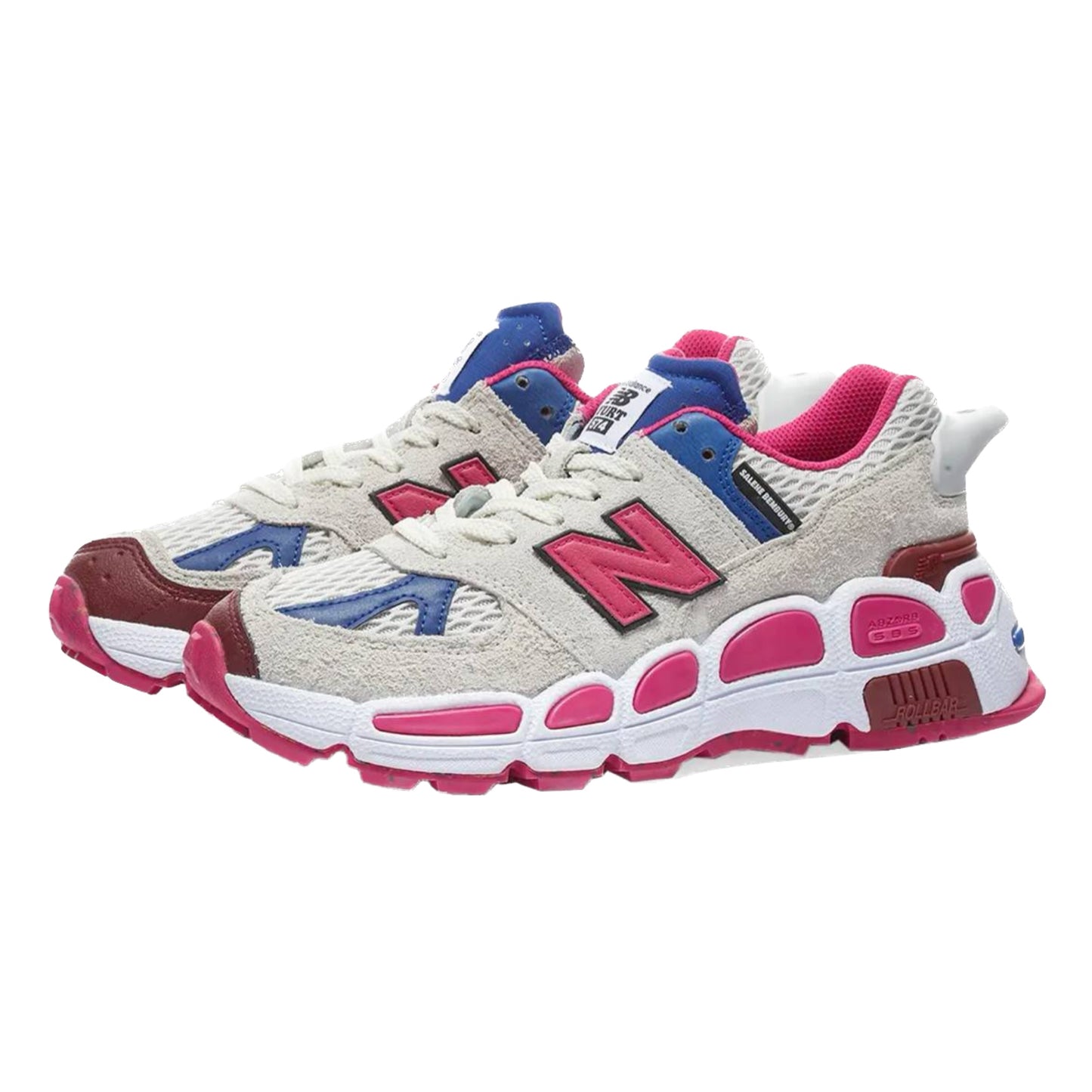 New Balance 574 YURT Salehe Bembury University Communication Workwear White Pink