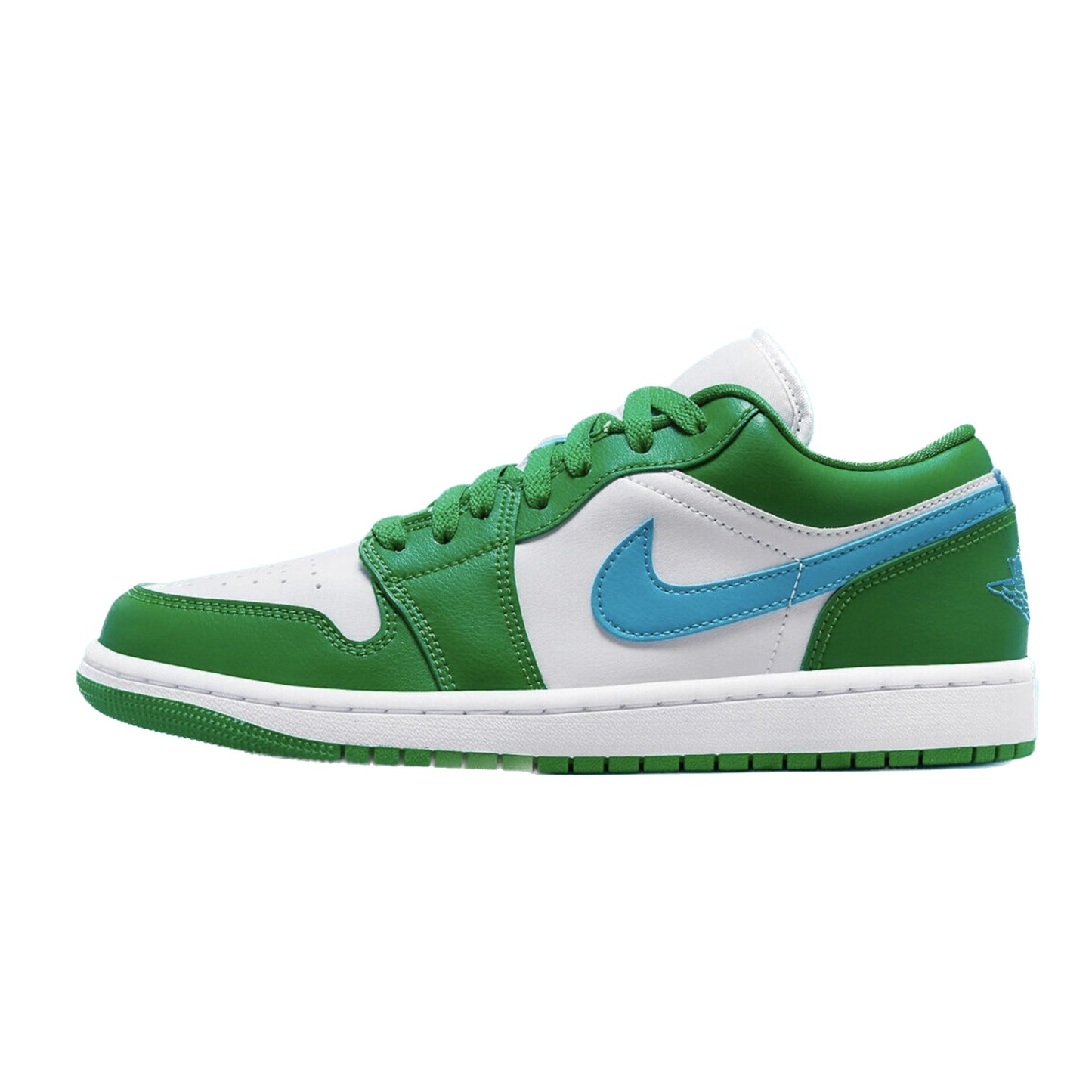 Women's Air Jordan 1 Low Lucky Green Aquatone White