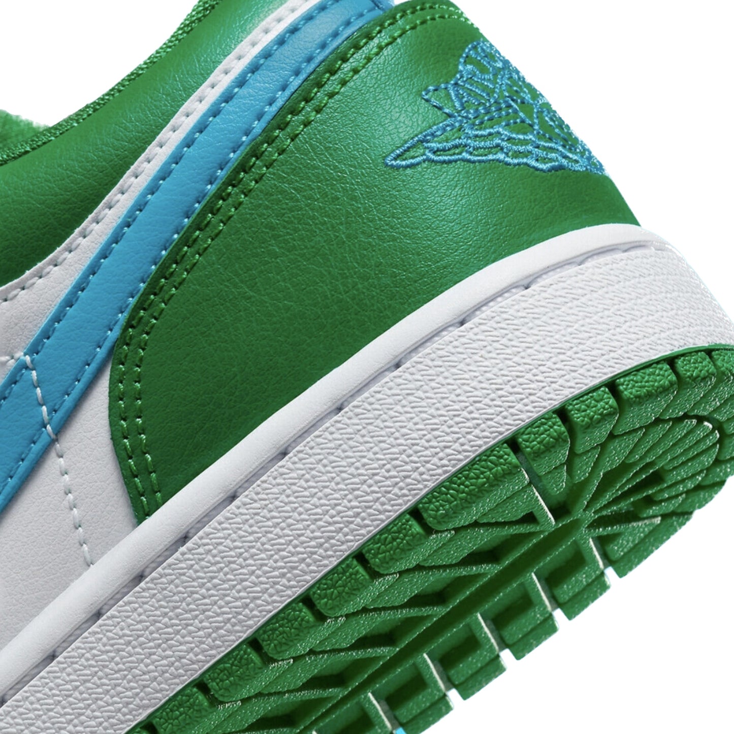 Women's Air Jordan 1 Low Lucky Green Aquatone White