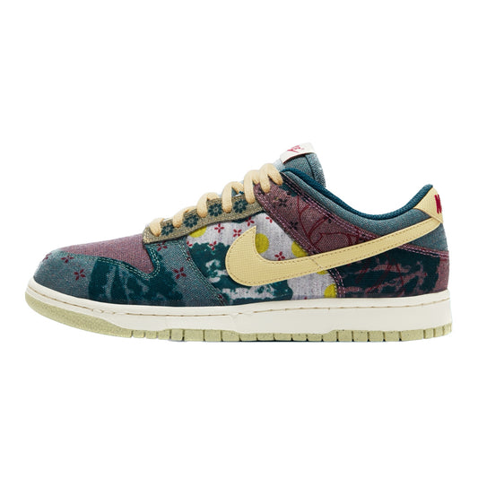 Nike Dunk Low Community Garden Multi Color Midnight Turquoise Cardinal Red Lemon Wash