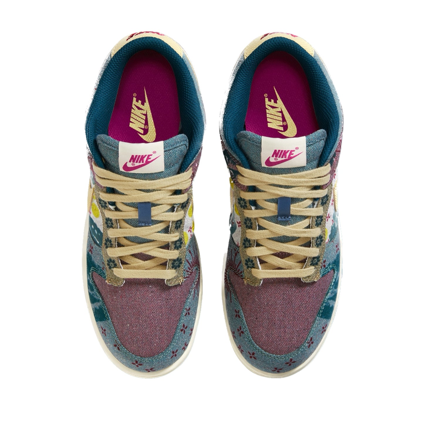 Nike Dunk Low Community Garden Multi Color Midnight Turquoise Cardinal Red Lemon Wash