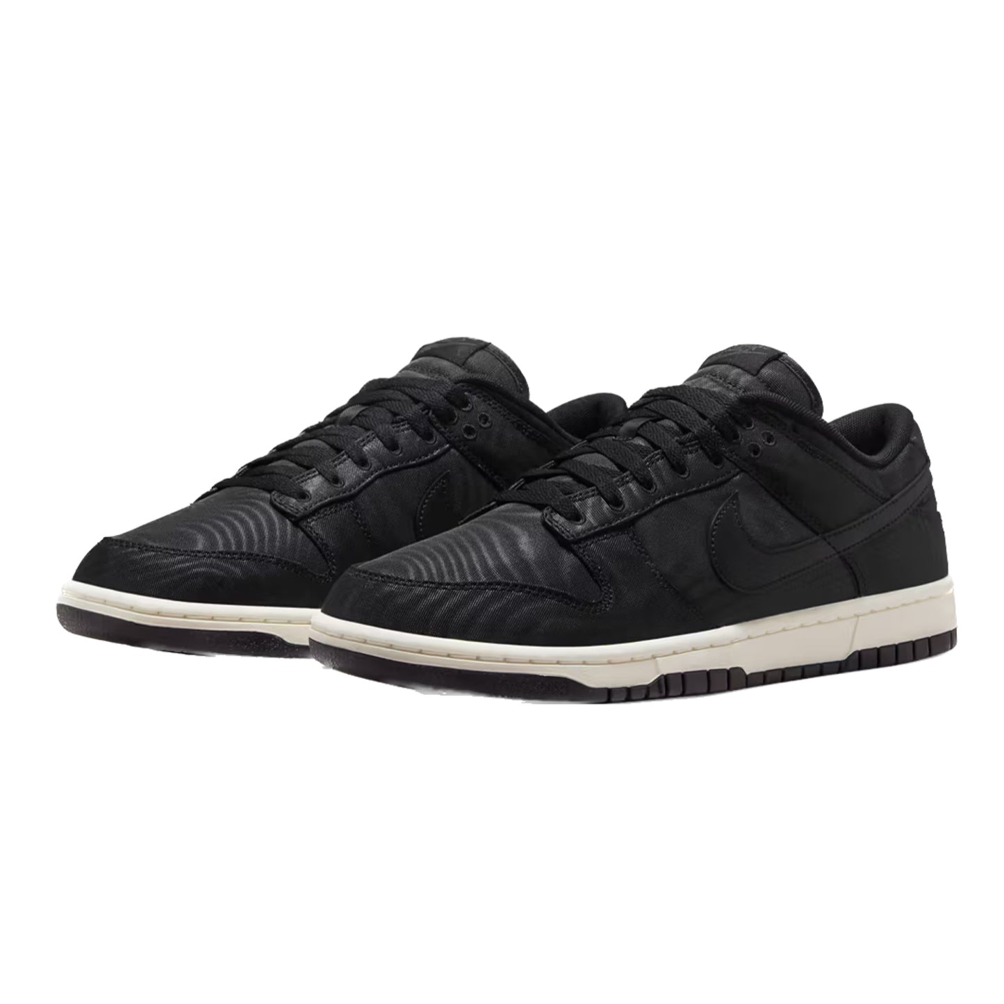 Nike Dunk Low Black Canvas Black Sail Black