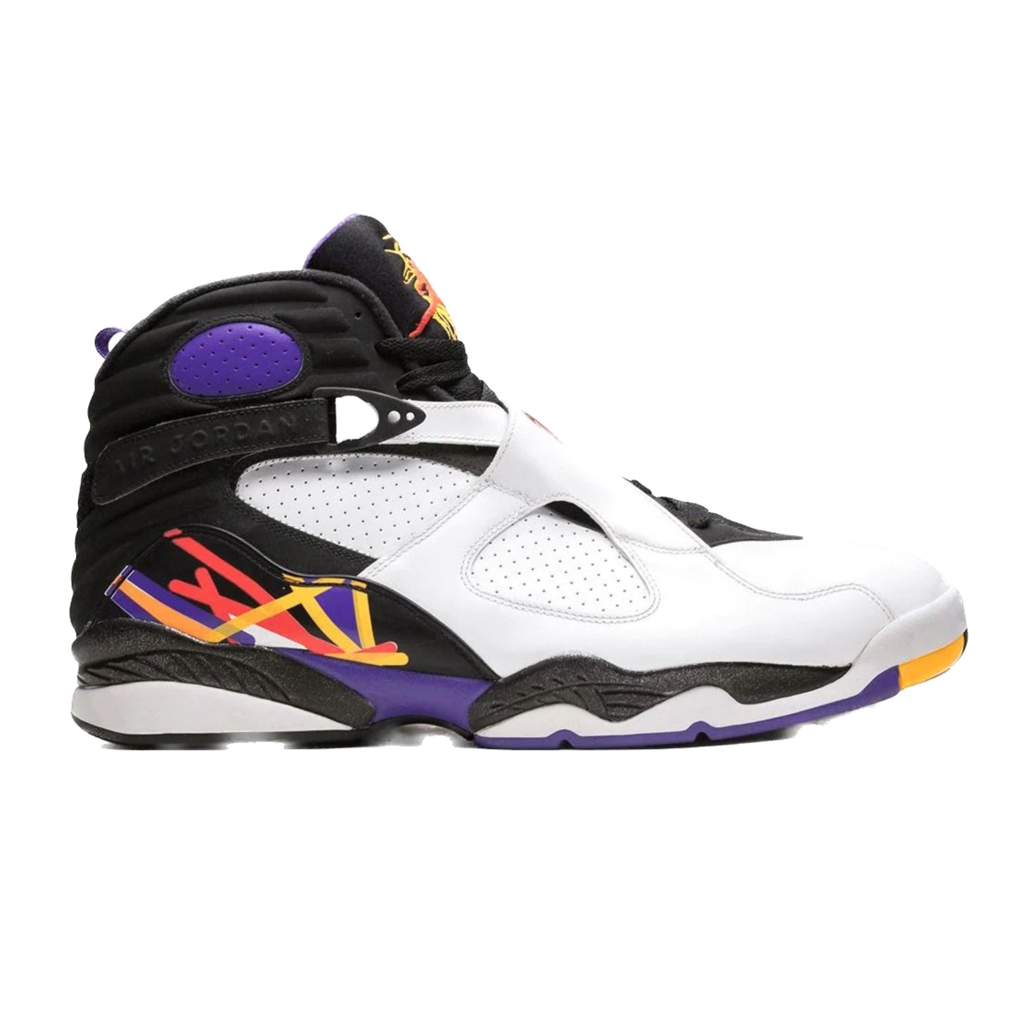 Air Jordan 8 Retro Three Peat White Infrared 23 Black Bright Concord