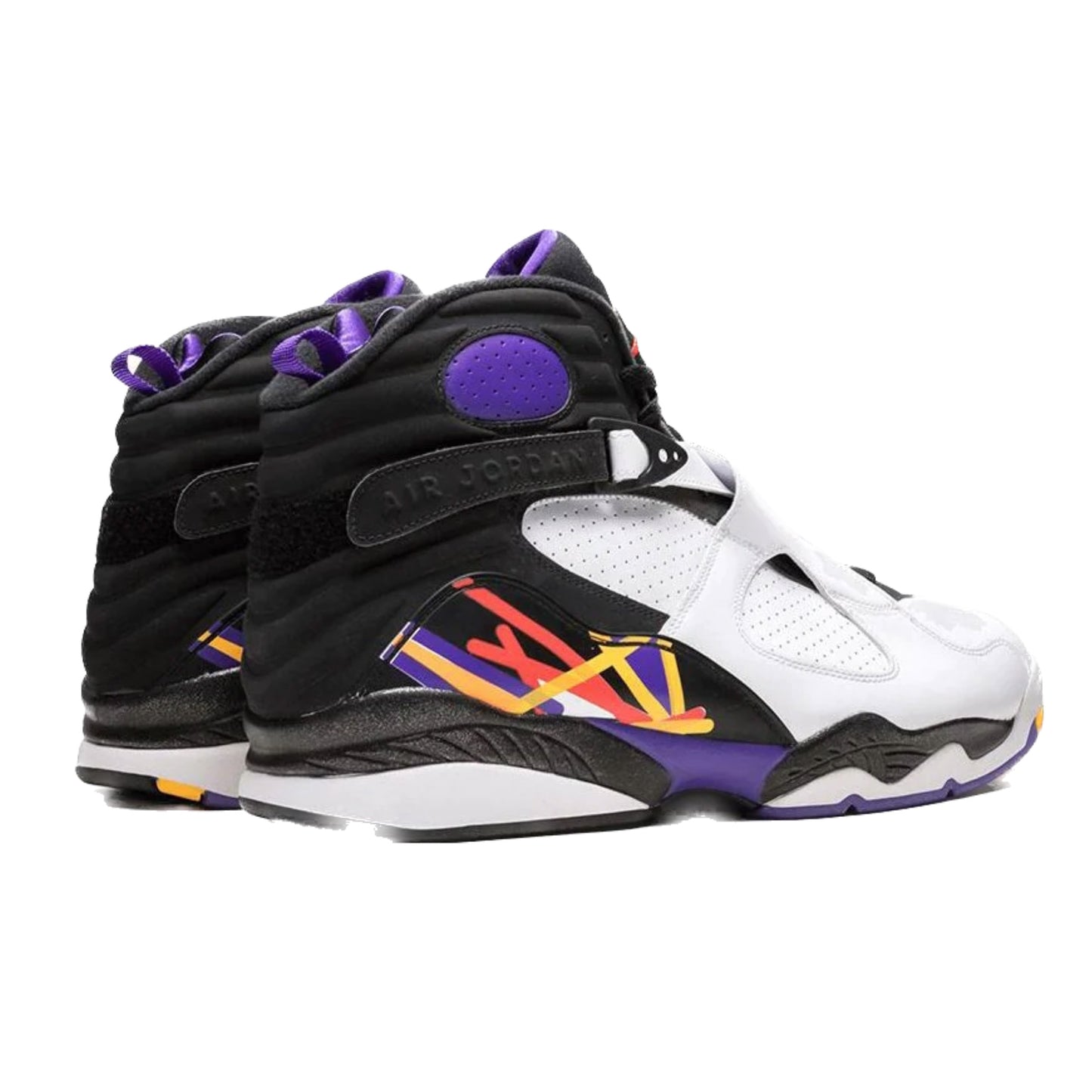 Air Jordan 8 Retro Three Peat White Infrared 23 Black Bright Concord