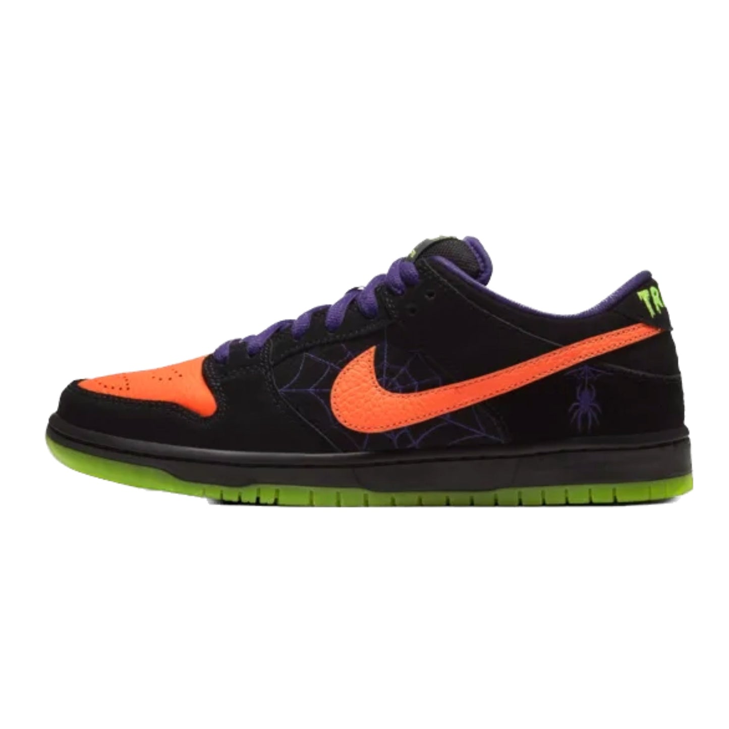 Nike SB Dunk Low Night of Mischief Halloween Black Orange Purple Electric Green